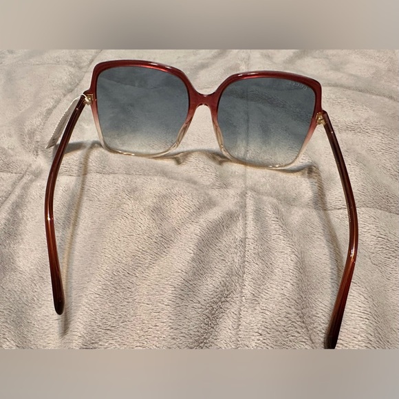 Gucci Burgundy and Cream Gradient Sunglasses - Picture 3 of 10